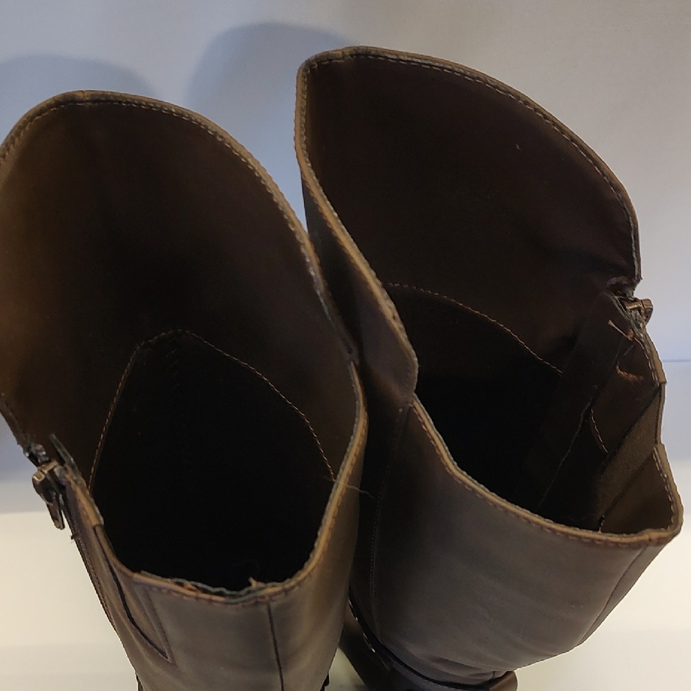 Source Unknown Dark Brown Over the Knee Boots - Picture 10 of 13